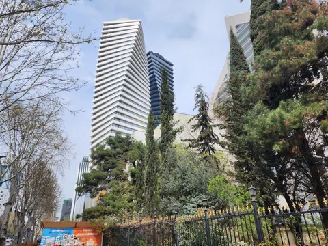 Новый 41 этажный жилой дом гостиничного типа в центре города Тбилиси. Апартаменты с видом на город и на горы. Тбилиси. Г