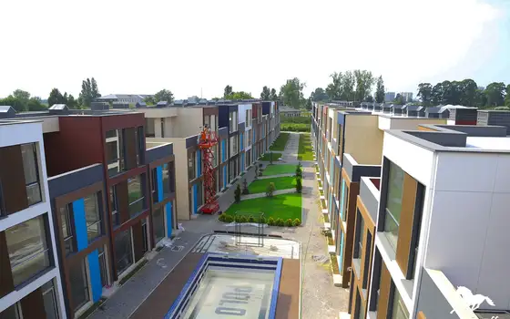 Тан-хаус в новом жилом коттеджном комплексе Polo Villas Parklane с видом на горы в городе Батуми.