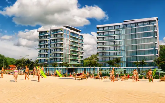 Новый жилой дом Complex Del Mar гостиничного типа у моря в Чакви. Беспроцентная внутренняя рассрочка. Апартаменты по цен