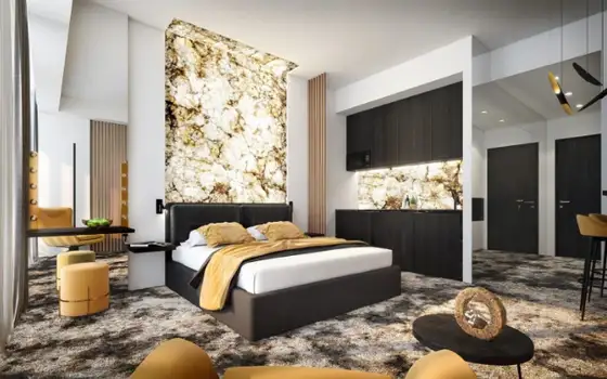 Новый жилой комплекс гостиничного типа Magnetic Beach Resort расположен на берегу Черного моря в Кобулети.