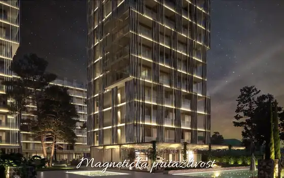 Новый жилой комплекс гостиничного типа Magnetic Beach Resort расположен на берегу Черного моря в Кобулети.