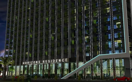 Современный многофункциональный комплекс HORIZON GRAND RESIDENCE рядом с новым бульваром.