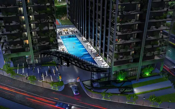 Современный многофункциональный комплекс HORIZON GRAND RESIDENCE рядом с новым бульваром.