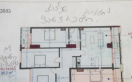 Срочно продается квартира в городе Батуми.
