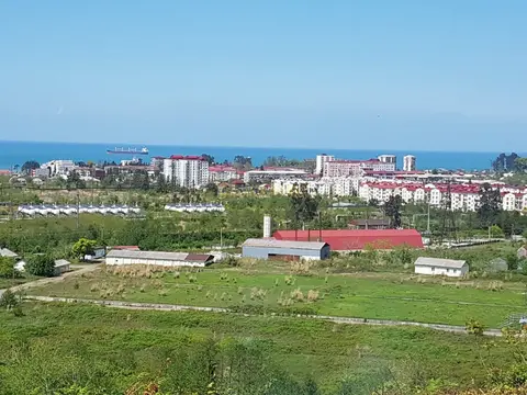 Сельскохозяйственная земля недалеко от Батуми, с видом на море и город.