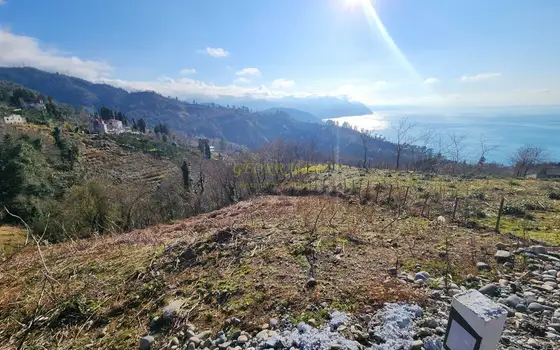 В приморском курорте Сарпи участок с прекрасным видом.