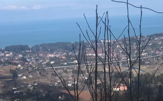 Продается земельный участок на горе с шикарным видом на море и на горы в Чакви.