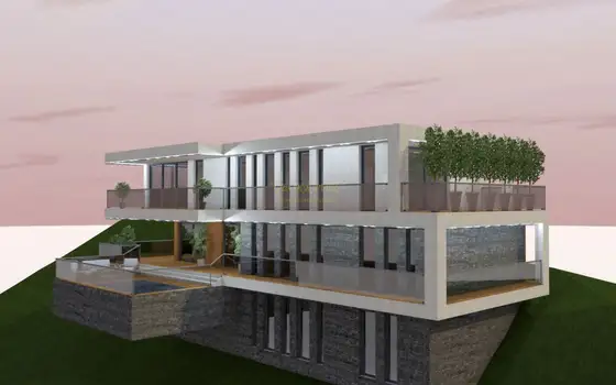 Земельный участок с красивой панорамой.