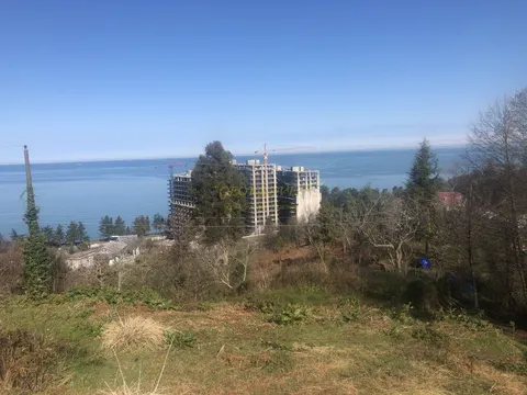 Продается земельный участок с видом на море и на горы в Махинджаури.