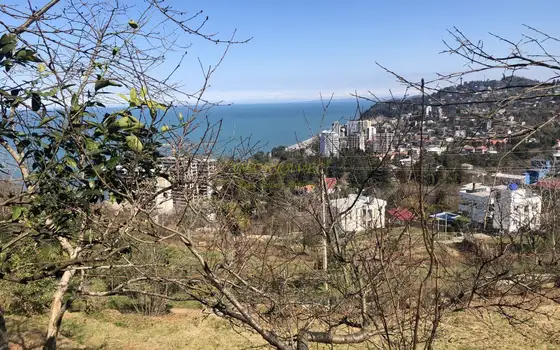 Продается земельный участок  с шикарным видом на море горы в Махинджаури. Аджария.