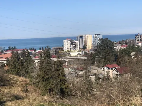 Земельный участок на продаже с проектом и с видом на море в Махинджаури от моря в один км. Грузия. - სურათი 1